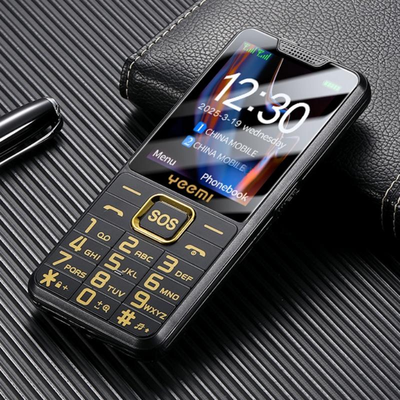 Новый мобильный телефон YEEMI K3 GSM 2G 2,4 дюйма HD Dual SIM 2500 мАч Большая батарея Фонарик Type-C Камера Супертонкий кнопочный телефон для пожилых людей и студентов
