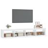 Vidaxl Szafka Pod Tv Z Oświetleniem Led, Biała, 240X35X40 Cm