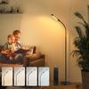 [New for 2025: Dual Light Source Design] Stylish 12W Floor Lamp with Indirect Lighting, Stepless Dimming, 10 Color Temperature Settings, Remote