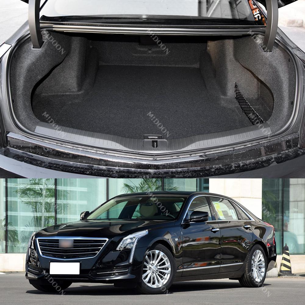 Car Trunk Mat For Cadillac CT6 2016 2017 2018 2019 2020 2021 2022 Custom Car Accessories Auto Cargo Liner Interior Decoration zknm51