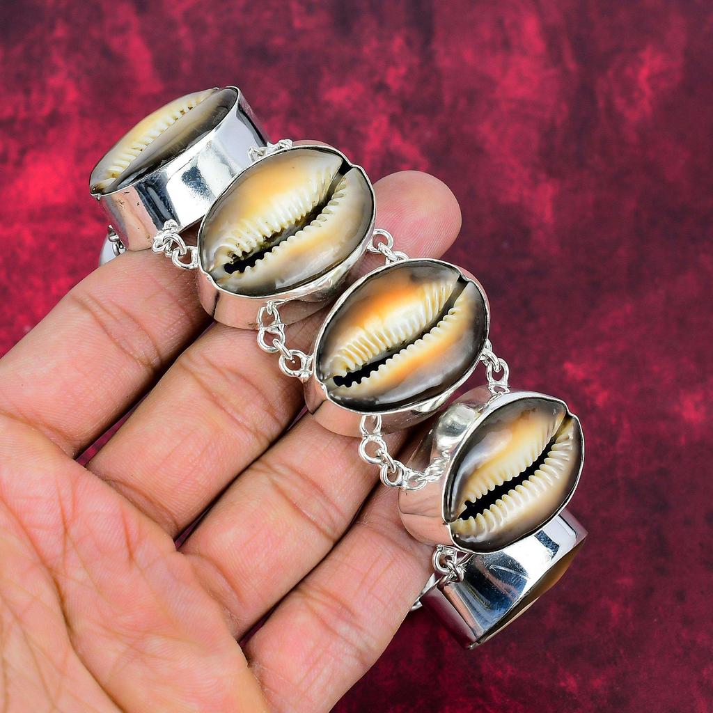 Натуральные украшения из ракушек каури, ювелирные изделия из чистого серебра 925 пробы ручной работы, богемный браслет ручной работы, браслет из драгоценных камней из ракушек каури, подарок для жены