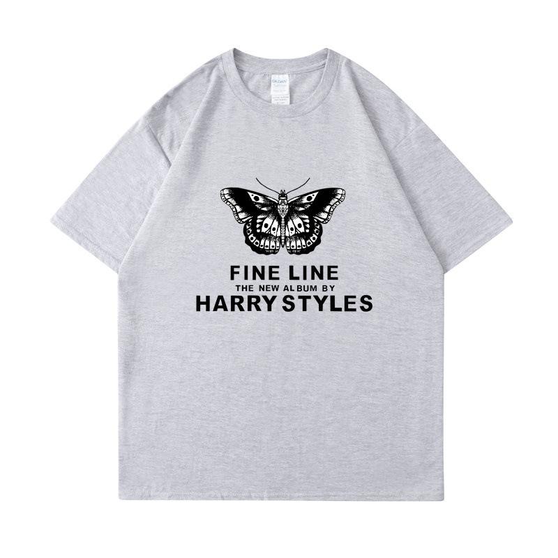 Harry Styles Womens Butterfly Printed Tshirt Summer Fashion Cotton Casual Top Womens Y2K Retro Street Tshirt Clothing Top