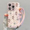 Розовый медведь подходит для чехла на мобильный телефон Apple 11Promax iPhone11 новый 11Pro/11/11 мягкий чехол
