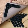 4/8pcs High Quality Non-slip Anti-drill Carpet Stickers Suitable For Living Room Dining Room Bathroom Rugs, Prevent Rugs From Moving Rolling Edges