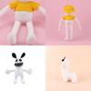 Zoonomaly Plush Odd Animal Park Stuffed Zoo Guard Doll Short Plush Cartoon Character Other Pp Cotton Customized White Yellow 48*7*40cm
