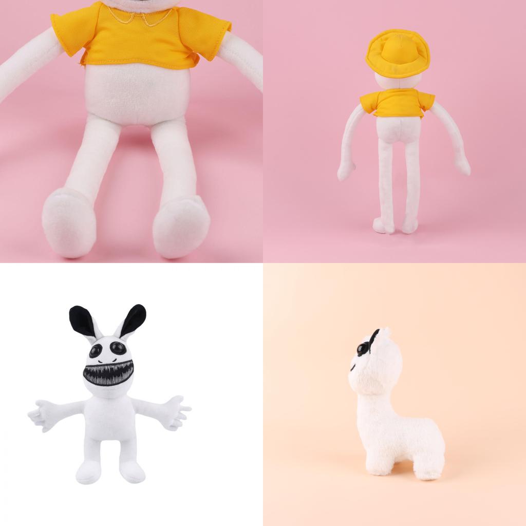 Zoonomaly Plush Odd Animal Park Stuffed Zoo Guard Doll Short Plush Cartoon Character Other Pp Cotton Customized White Yellow 48*7*40cm
