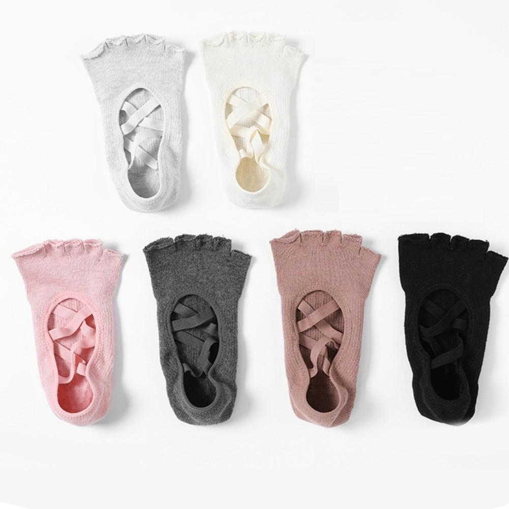 1 Pair Full Five Finger Five Finger Yoga Socks Anti Slip Five Finger Sport Socks Ballet