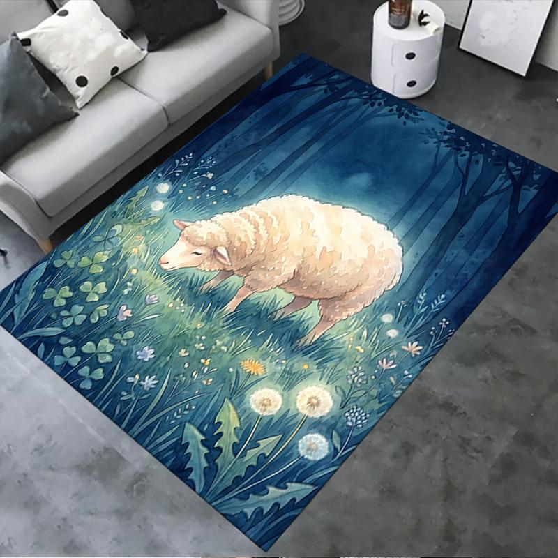 2025 New Healing animals Carpet Rug for Living Room Bedroom Home Sofa Decoration,Kids play Non-slip Floor Mat
