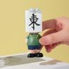 Resin Chinese Mahjong Mini Doll Miniature Mahjong Figure Toys Mahjong Mini Figurine  Desktop Decor
