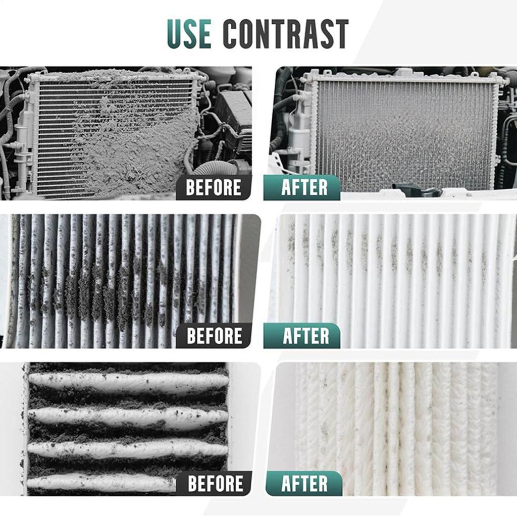 Radiator Cleaner Heavy Duty Radiator Flush Wand Flush Leak-Proof Precise Blower 180 Rotation For Car RV Hvac AC Refrigerator