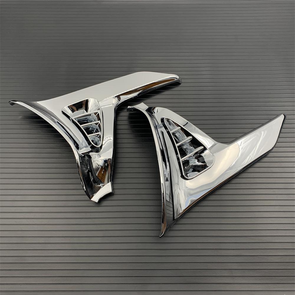 Хромированная треугольная крышка для Honda GoldWing GL 1800 GL1800 Chrome Left Right Мотоциклетные детали Modified