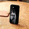 1 шт. Чехол для телефона с волком для Samsung A73,72,71,53,52,51,22,91,80, Мягкая черная крышка