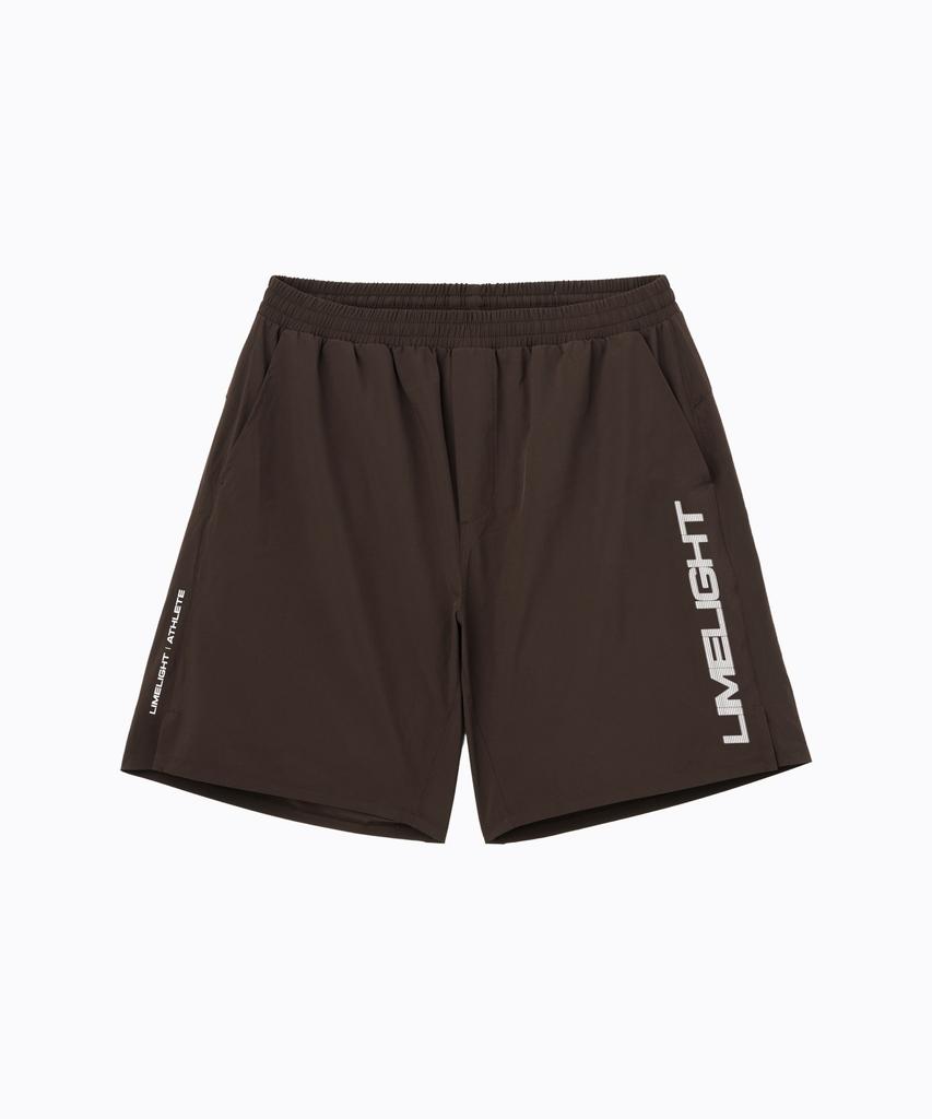 LIMELIGHT APPAREL Спортивные Шорты с Подкладкой Limelight с Большим Логотипом (Коричневый/Белый)