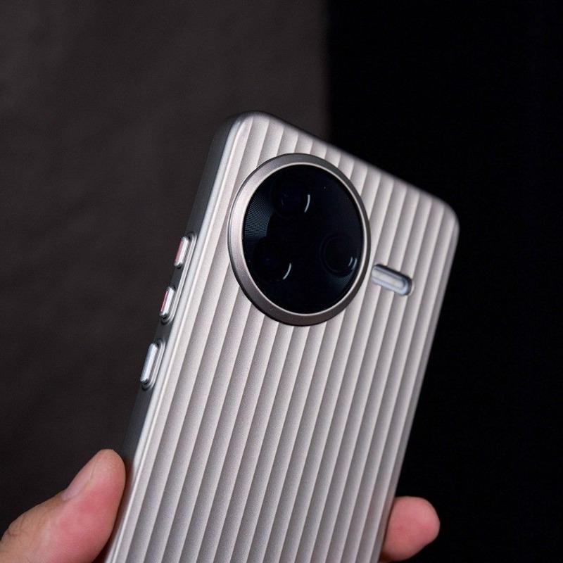 Для Xiaomi POCO F7 Ultra Чехол Матовый Гофрированная Кожаная Текстура PC Жесткий Чехол для Телефона Для POCO F7 Pro Корпус Ударопрочный Пылезащитный Бампер