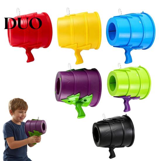 School Carnival Activity Supplies Handheld Air Cannon Toy, Portable Shooter for Kids, Outdoor Non Lethal Flow Toy Play Bubble Machine, Funny