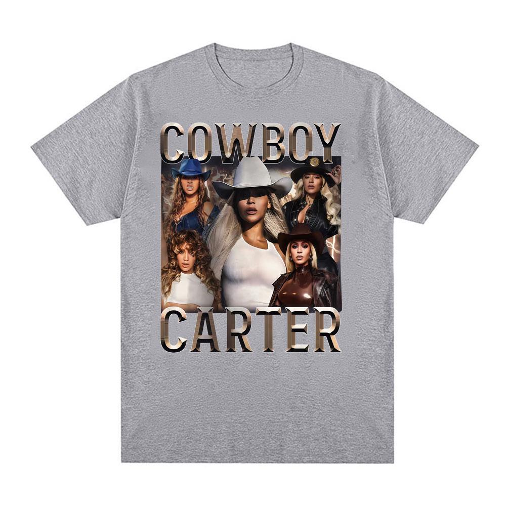 Бейонсе Cowboy Carter Тур 2026 Графические Футболки Унисекс Женская Мода Тренд Уличная Мода Футболки Повседневный Комфорт 100% Хлопок Футболка