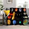 Solar System Soft Plush Sofa Bed Throwing Cartoon Picnic Blankets Modern Flannel Blanket Cover Gedruckt Bettdecke Geschenk