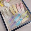 2pcs/set No Bend Hair Clips for Women Girls Acrylic Hair Styling No Crease Curl Small Pin Bang Seamless Barrettes Accessories