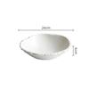 Simple White Ceramic Soup Bowl Kitchen Restaurant Special Tableware Creative Rock Texture Salad Bowl Noodles Bowls Dinner Plate