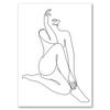 Sexy Female Body Art Poster Print Naked Nude Canvas Line Drawing Prints Abstract Woman Wall Art Painting Pictures Bedroom Decor