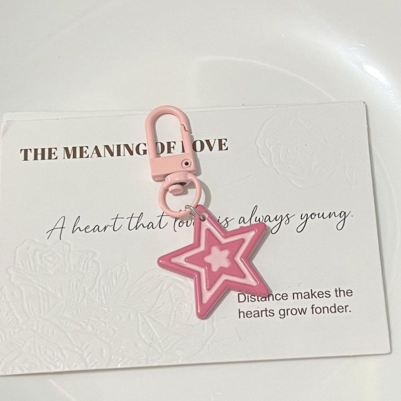 Милый кулон в виде пентаграммы брелок для девочек-студенток звезда телефон брелок ювелирные изделия подарки рюкзак наушники чехол украшения подвески