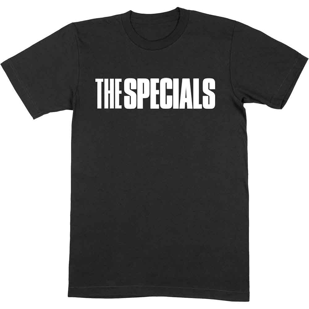 Футболка The Specials с однотонным логотипом Черная Новая Унисекс Футболка