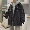 Men's Trendy Hooded Denim Jacket Two-Piece: Casual Autumn/Winter Loose Fit