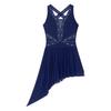 Women Lyrical Dance Dress Modern Contemporary Costume Sleeveless Figure Skating Dress Ballet Dancewear