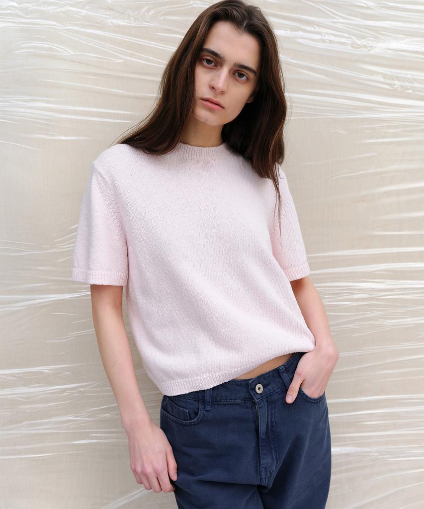 Топ Leuba Pebble из буклированной вязки - Розовый