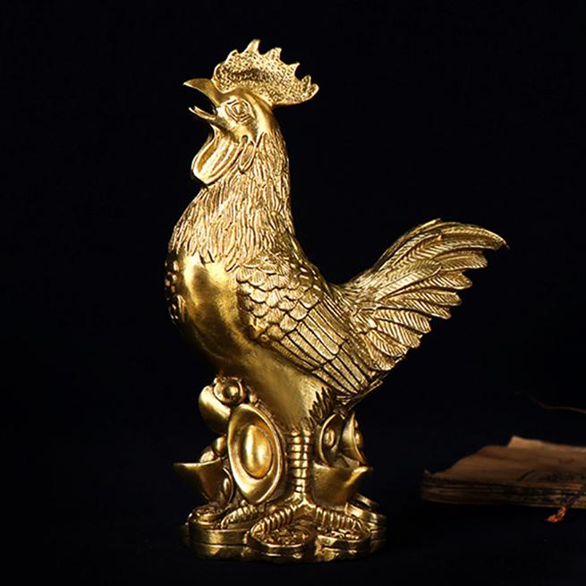 Home Office Decoration Copper Rooster Zodiac Chicken Home Office Crafts Decoration High Quality Home Office Crafts Ornament