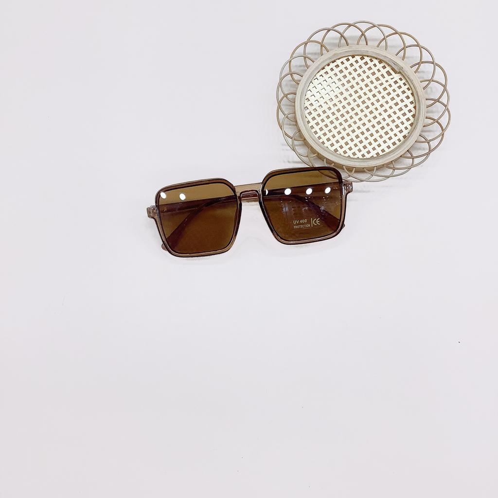Vintage Box Children'S Sunglasses Fashion Trend Boys And Girls Uv Protection Styling Wear Sunshade Glasses