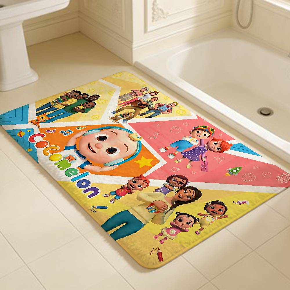 Cute C-CoComelon Floor Mat Nordic Style Home Doormat Bathroom-Toilet Mats Bedroom Hotel Decor Mat