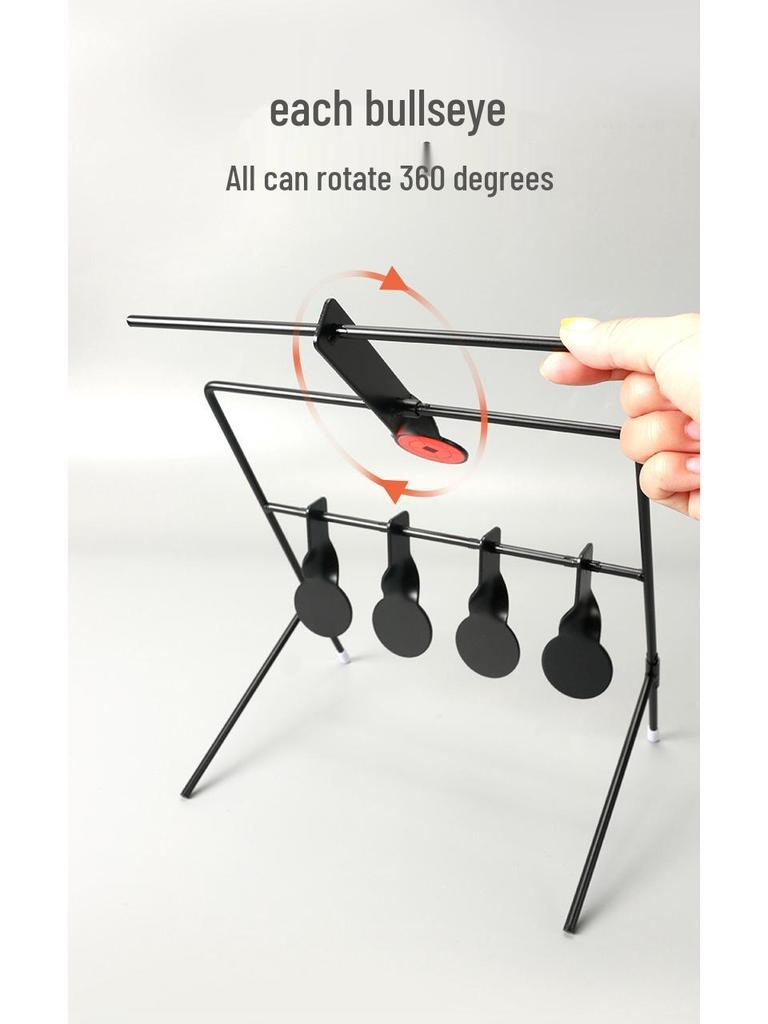 Cross-border Metal Iron IDPA Gravity Target with Quick Release, 4-Position Rotation, and Training Stickers