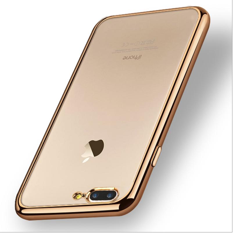 Чехол для iPhone 8 Plus Роскошный Позолоченный Мягкий Силиконовый Гелевый Чехол для iPhone 14 13 11 Pro 12 Mini X XR XS Max 7 Plus Чехол
