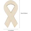 30 Pack 4 Inch Wood Ribbon Cutouts Cross Tie Crafts Unfinished Wooden Ribbon Hanging Ornaments DIY Ribbon Gift Tags for Home Party Decoration Craft