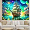 2024 Ship DIY 5D Diamond Painting New Dreamy Landscape Ship Full Round Square Diamond Mosaic Embroidery Home Decoration Gift