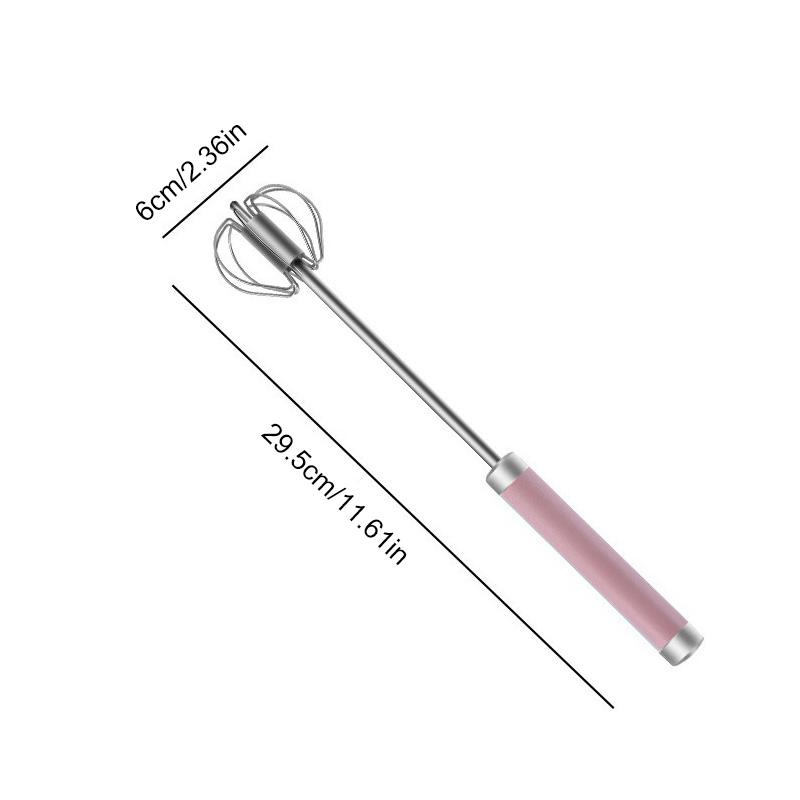 1 шт., неэлектрические инструменты для выпечки крема, экономия усилий, мешалка для яиц из нержавеющей стали, полуавтоматический венчик для яиц, ручной венчик для яиц