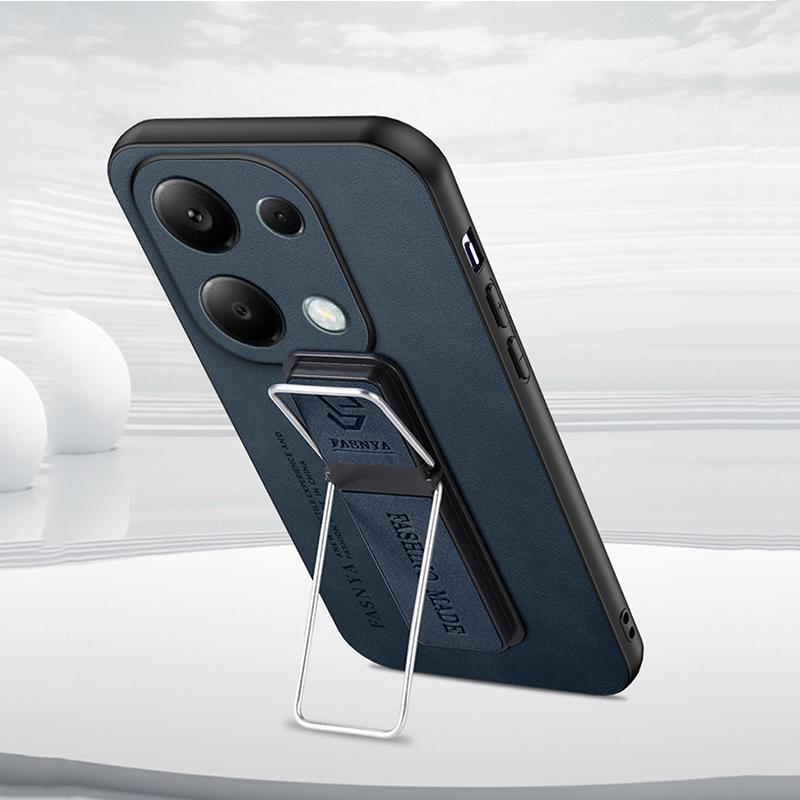 Чехол из искусственной кожи из овчины для Xiaomi Redmi Note 13 12 Pro 12 11 12S 11S 10 9 Redmi Turbo3 A3 13C 12C 10C K40 K50 K60 K70, чехол с кронштейном для телефона
