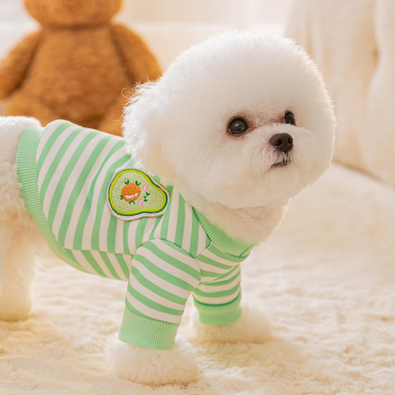 Autumn and Winter New Dog Traction Sweater Medium and Small Dog Thin Autumn Two-legged Clothing Teddy Bigbear Dog Clothing