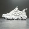 Platform Casual Sports Shoes Men's 2025 Spring New Heightening Dad Shoes Korean Version Trendy Soft-soled Mesh Running Shoes