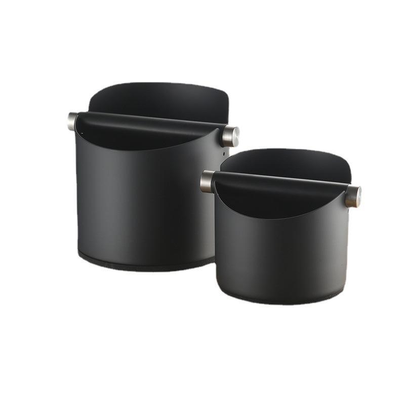 Espresso Knock Box Barista Style Stainless Steel Coffee Grounds Knock Box With Removable Knock Bar and Non-Slip Rubber Base