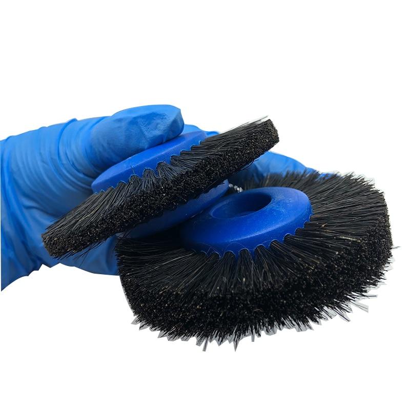 6 шт., стоматологические лабораторные лабораторные инструменты, материалы, защелка, щетка для полировки, колесо, вращающаяся шерсть, козий хлопок, черный бафф, стоматология, одонтология