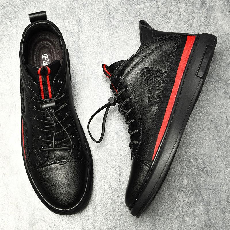 Классические брендовые мужские повседневные туфли из натуральной кожи с внутренними высокими каблуками, зимние высокие хлопковые туфли, мужские оксфордские туфли, прочные
