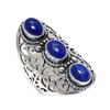 Lapis Lazuli Handmade 925 Sterling Silver Jewelry Ring Size 9.5 W9n83