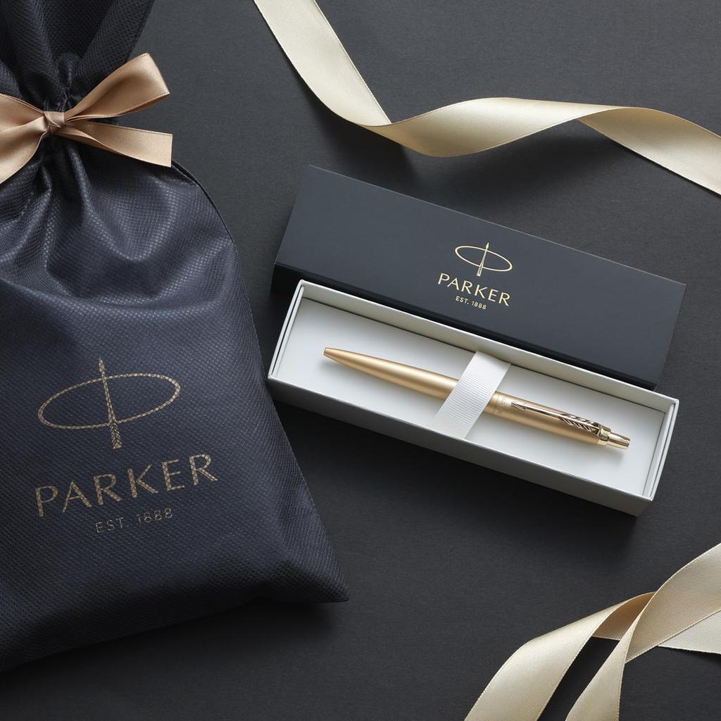 PARKER Ballpoint Pen Jotter XL Gold GT Medium Point Wrapping Bag with Brand Logo Gift Box Luxury Official Regular Imported Product 2122658ZV3