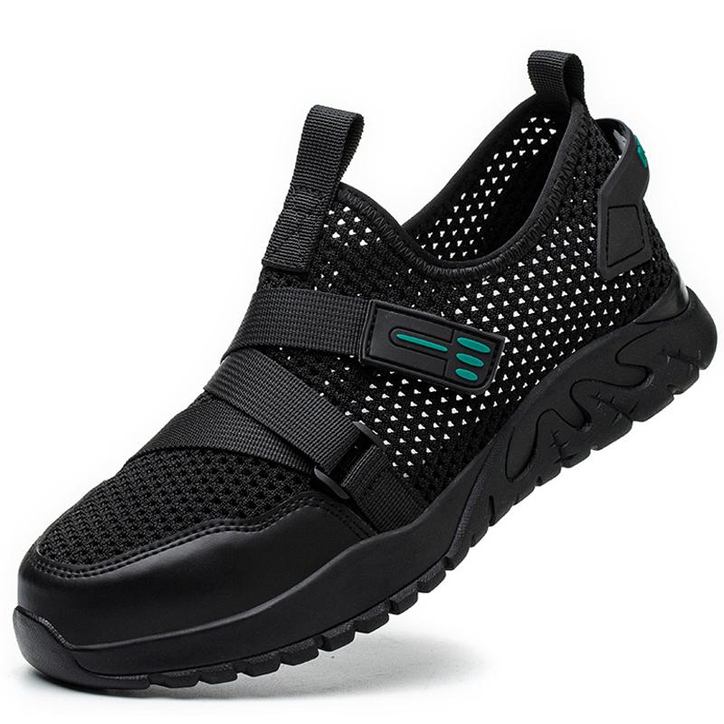 Summer Safety Sneakers White Safety Work Shoes for Men Work Breathable Shoes Comfortable Woman Safety Shoes Plastic Toe Cap Boot