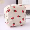 Cute Large Capacity Corduroy Travel Storage Bag Durable Cartoon Travel Wash Handbag Dustproof Corduroy Makeup Bag Home