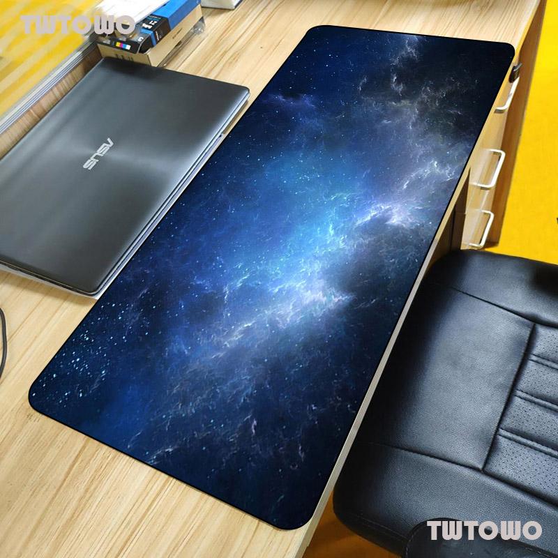 Space Large Mouse Pad Gaming Mouse Mat Anti-slip Rubber Mice Pad PC Computer Gamer Mousepad Desk Mat Edge for CS GO LOL Dota