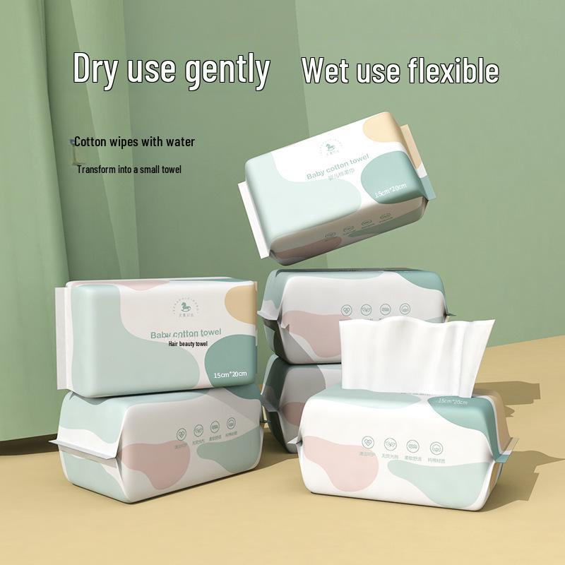 Одноразовые полотенца для лица из плотного хлопка, большая упаковка