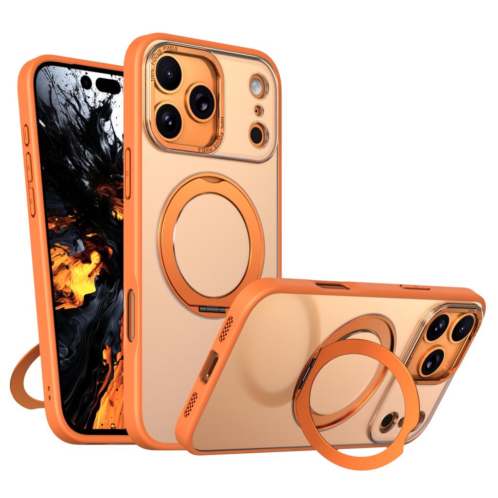 Чехол для iPhone 17 Pro Max, совместимый с MagSafe, из ТПУ + Акрила, с подставкой, Чехол для телефона
